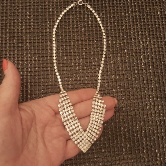 Vintage Austrian Crystals Bling Necklace - Picture 2 of 4